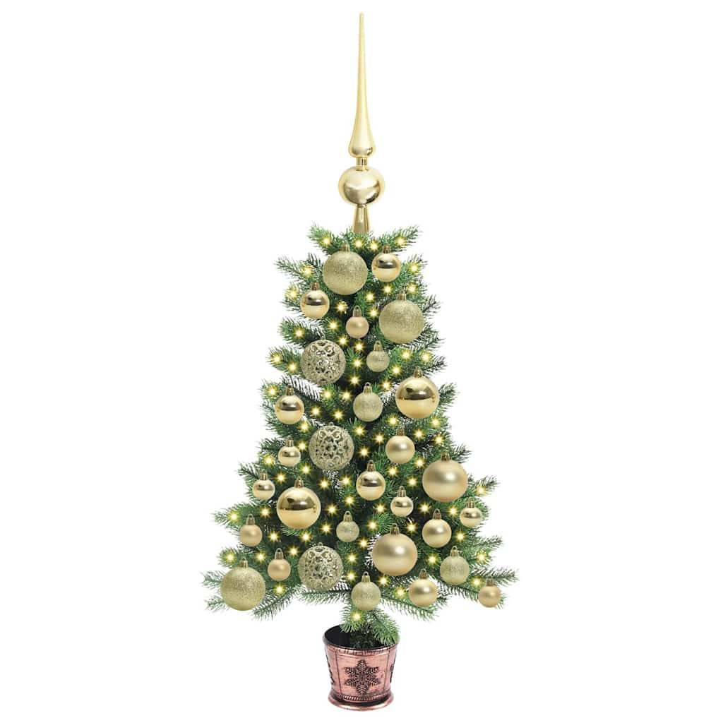 ComfortXL - Petit Sapin de Noël Lumineux 65 cm en PE, Ambiance Fêtes avec 150 LED et Kit 61 Boules – ComfortXL Outdoor Living - Image 3
