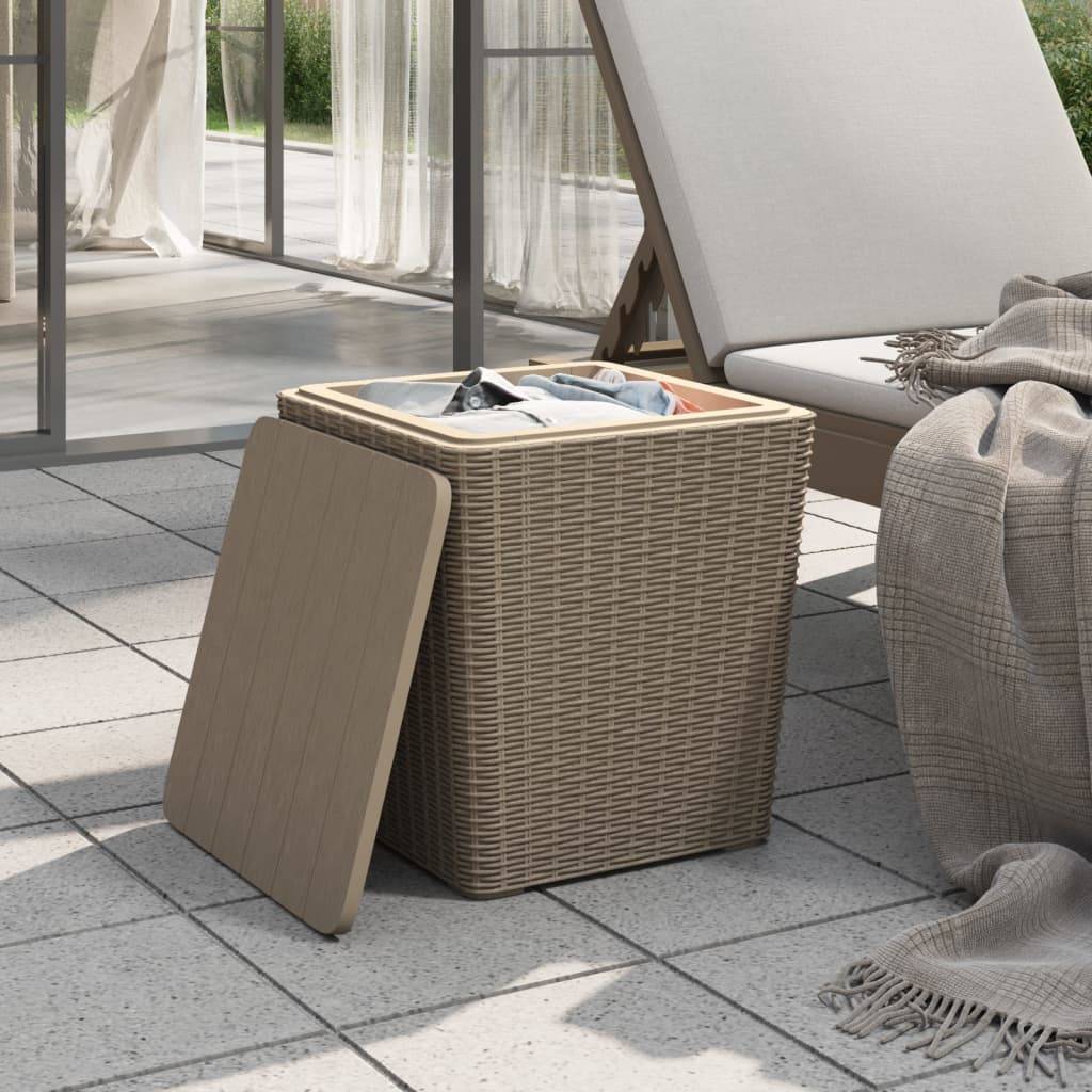 Table bois composite  Prolenta Naturel  38,5 X 38,5 X 42 cm  - P87209N - Image 3