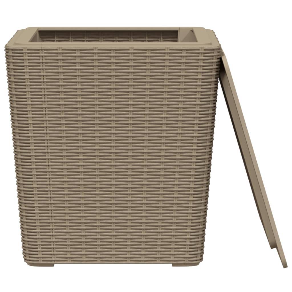 Table bois composite Prolenta Naturel 38,5 X 38,5 X 42 cm - P87209N - Image 4