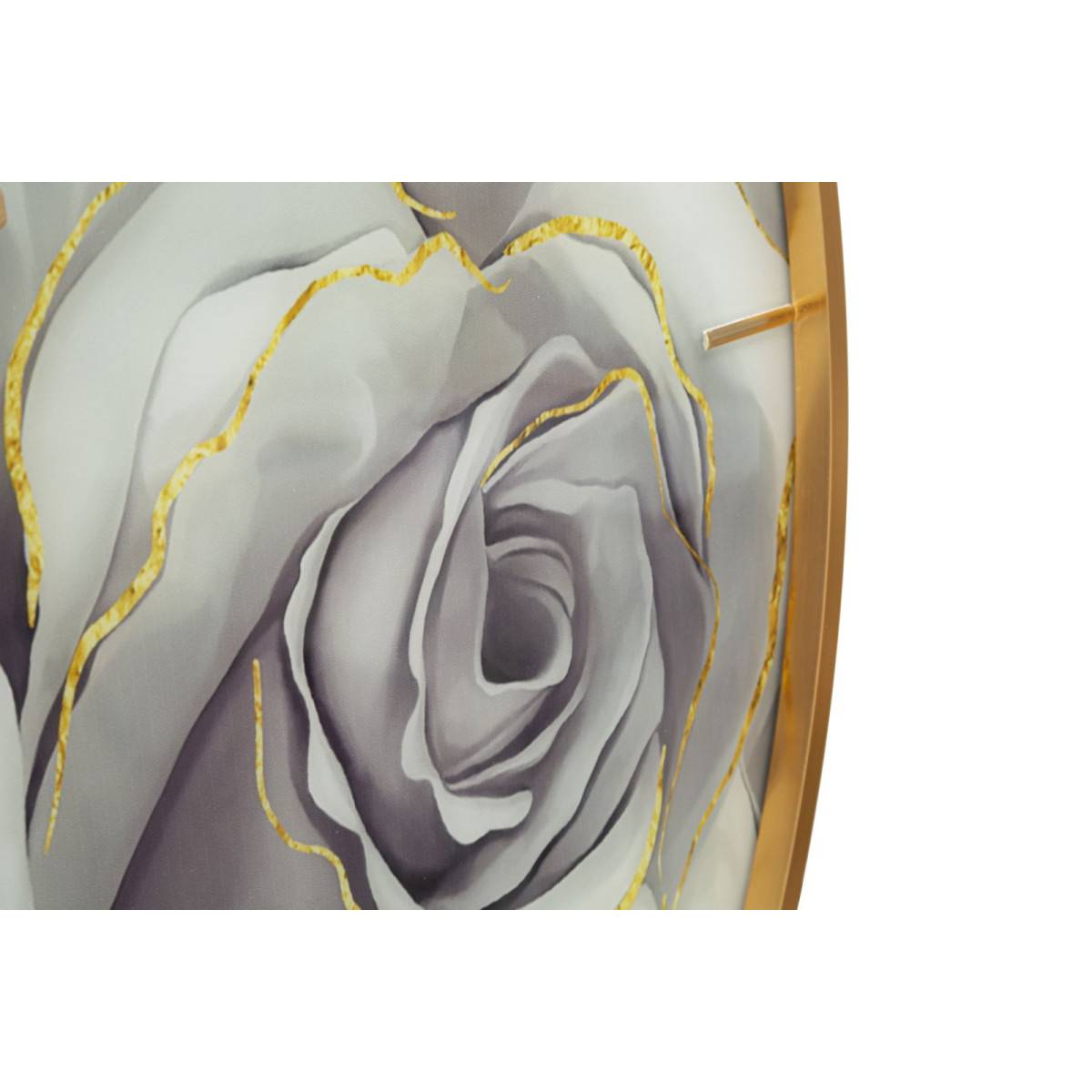 Horloge Murale en Verre "Rose" 80cm Multicolore - Image 3