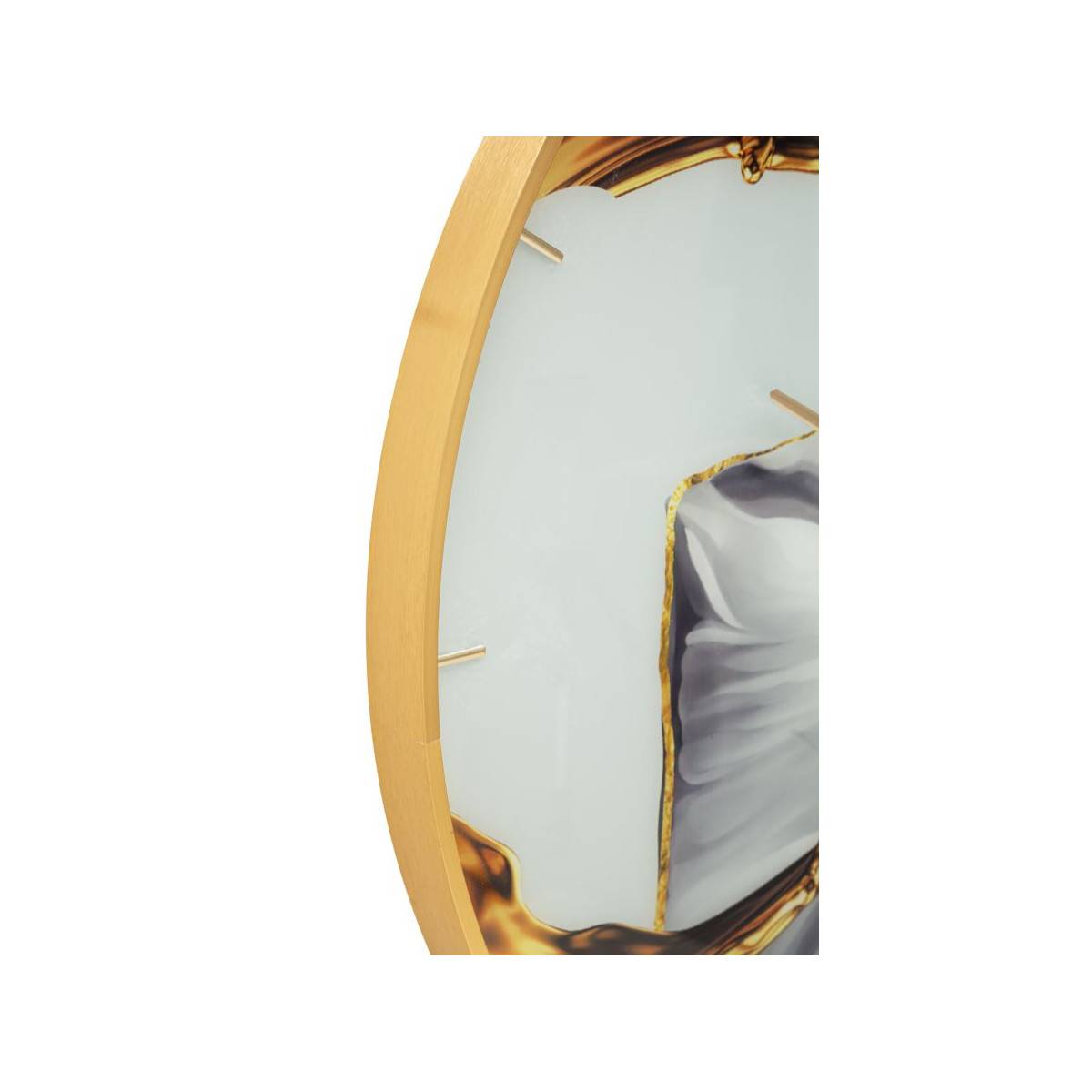 Horloge Murale en Verre "Rose" 80cm Multicolore - Image 2