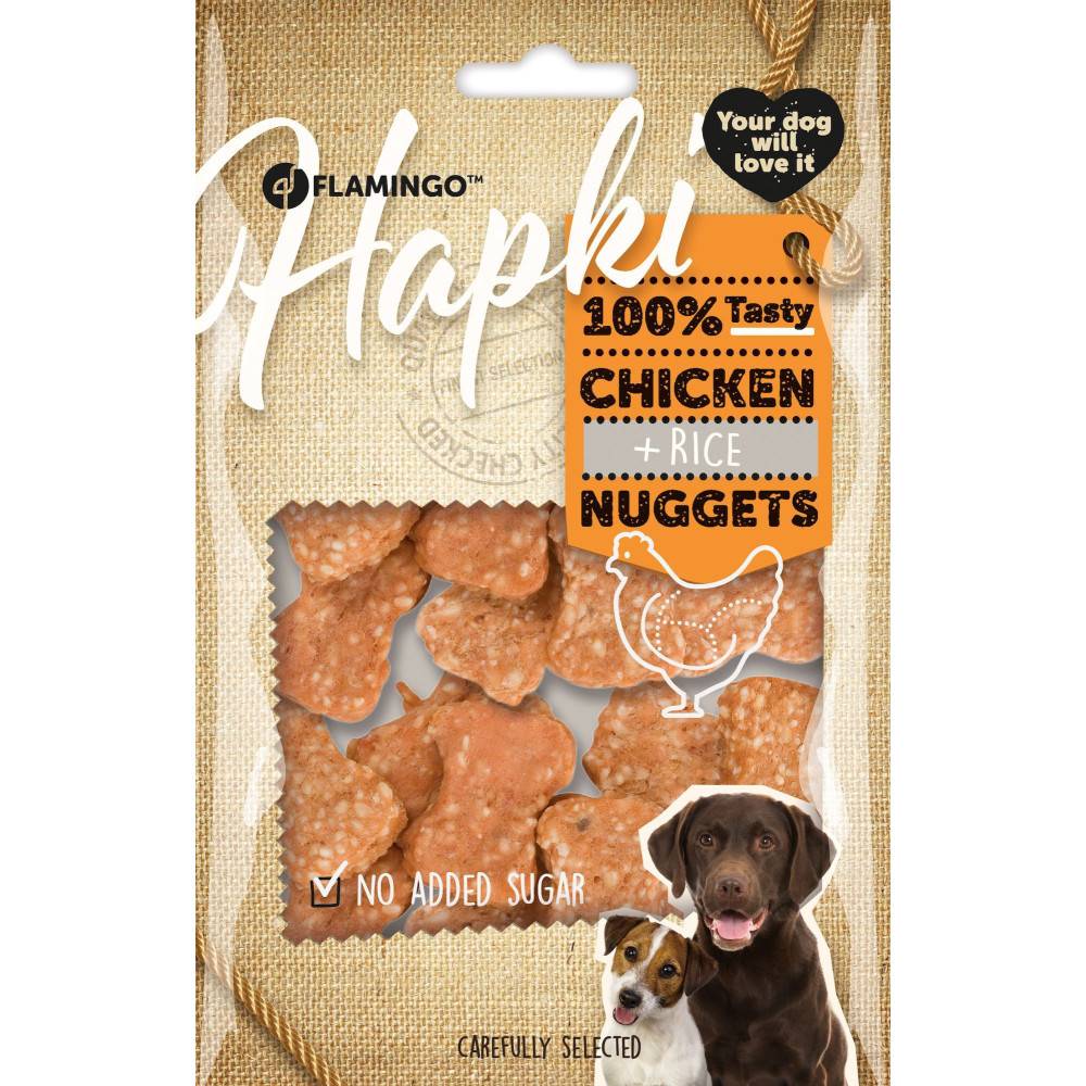 Friandises hapki Nuggets poulet et riz 85 g pour chien - Image 2