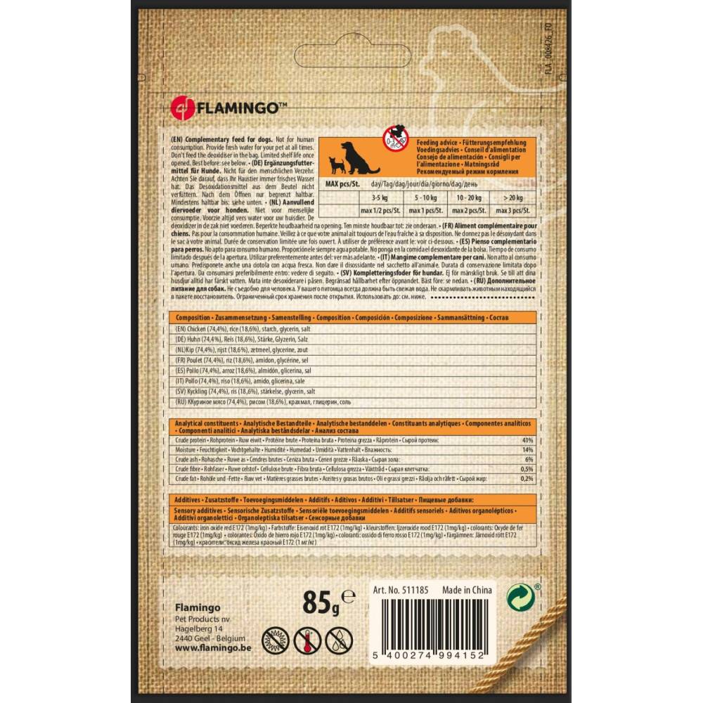 Friandises hapki Nuggets poulet et riz 85 g pour chien - Image 4