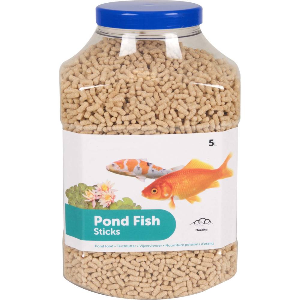 Nourriture poisson d'étang, 5 litres, Sticks 4 mm - Image 1