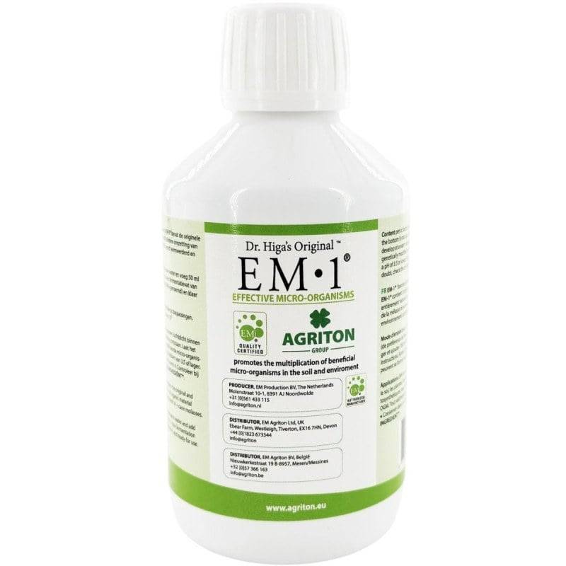 Ferme Du Moutta - EM-1 solution mère de micro-organismes efficaces, bouteille de 250 ml