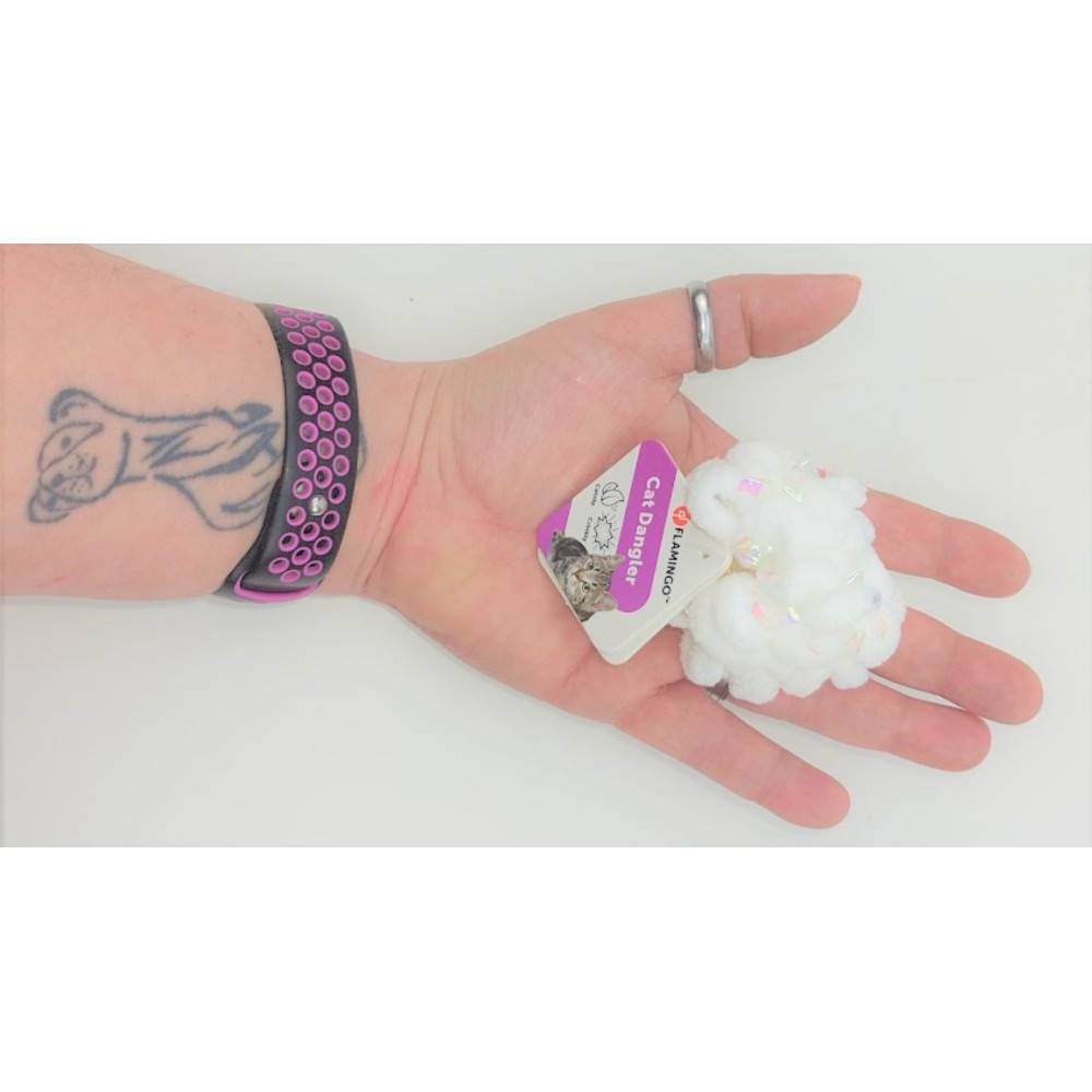 1 Balle NEVA blanche ø 5.5 cm. jouet pour les chats - Image 3