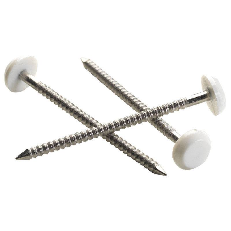 Norfix - Pointe Plastop Tête Ronde inox A4 NORFIX annelée Ivoire Clair - taille 40 x 2.0 - NORFIX - Image 1