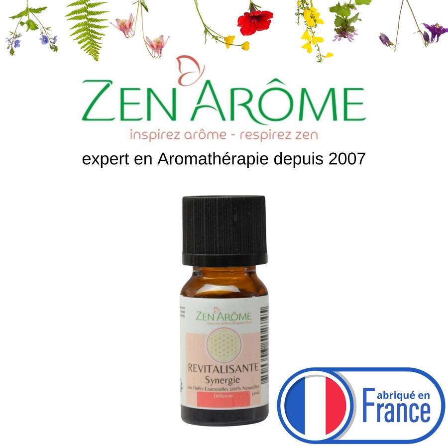 Synergie d'Huiles Essentielles Revitalisante – Mélange Huiles Essentielles 100% Pure et Naturelle – Diffusion– 10ml - Zen'Arôme - Image 1