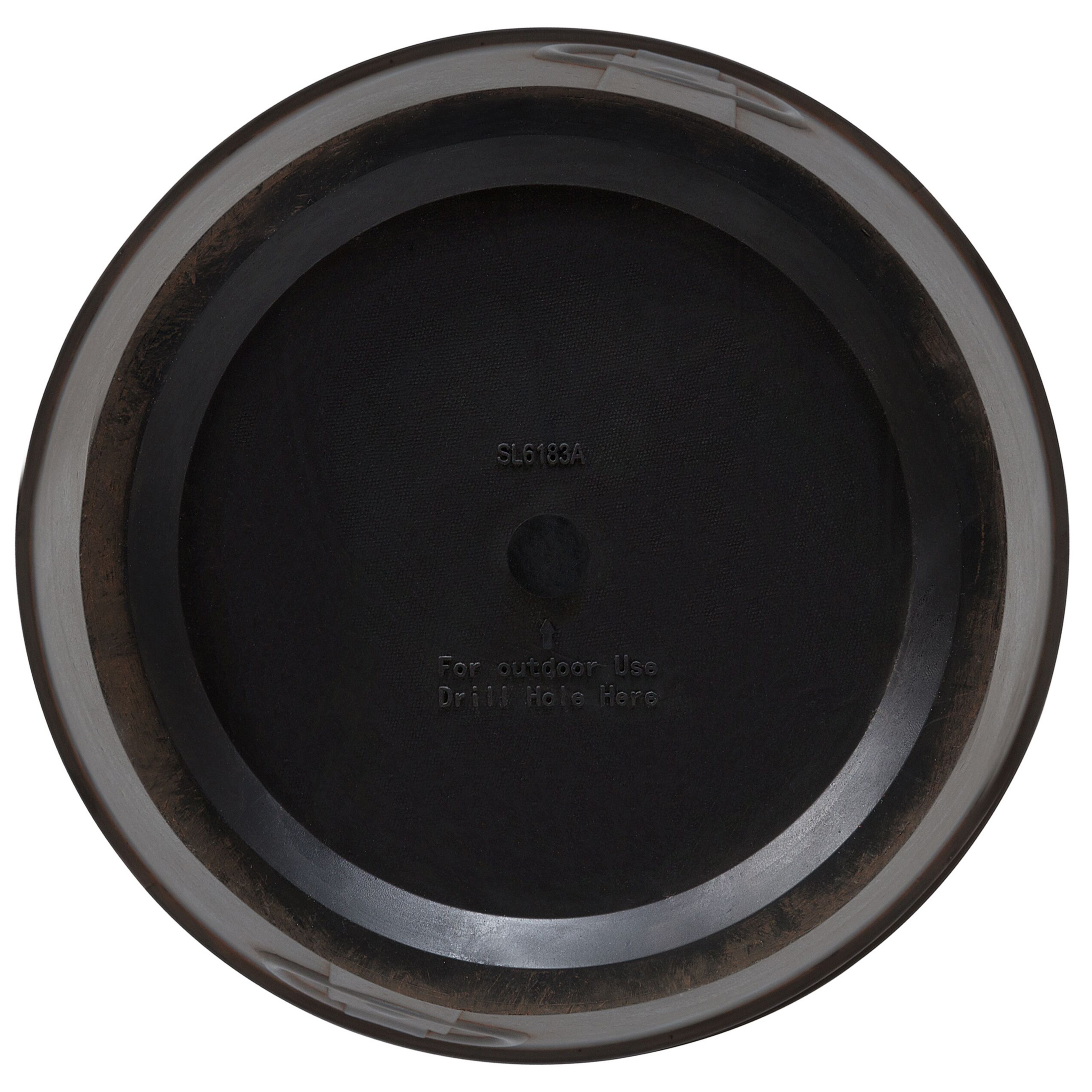 Beliani - Hauts Cache-Pots Marron en Fibre d'Argile et de Verre 41 cm Rond avec Relief Pot de Fleurs Idéal pour Extérieur et Intérieur Lot de 2 - Image 6