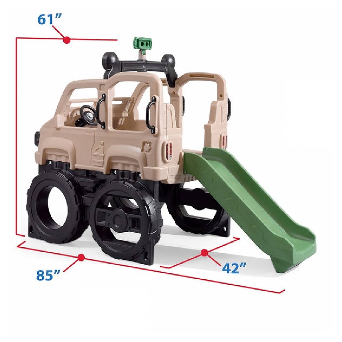 Step 2 - Camion Safari avec Toboggan et Escalade pour Enfants - Image 2
