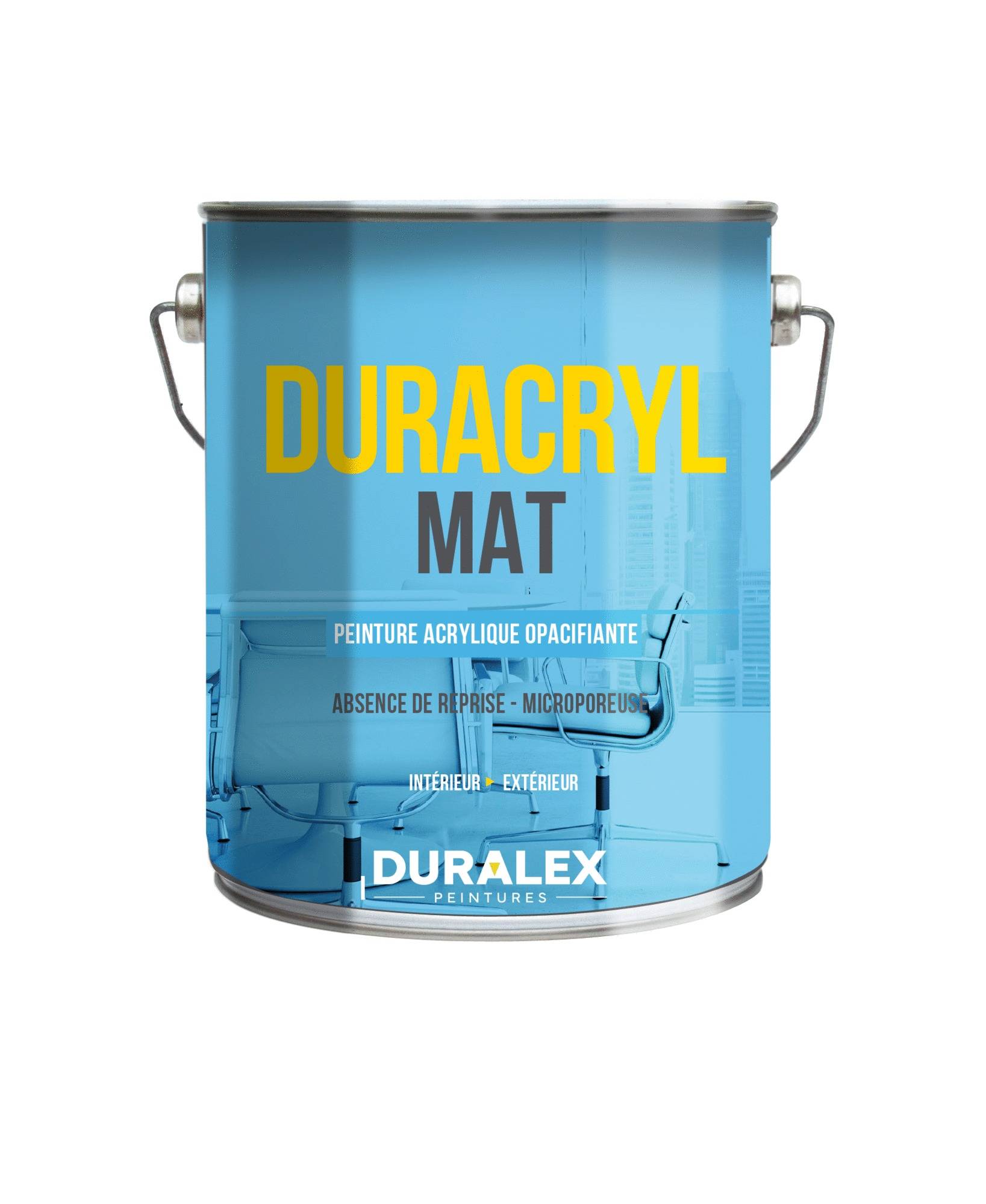 Duralex - Peinture copolymère acrylique Mat Duracryl blanc 3L - DURALEX - 111200161