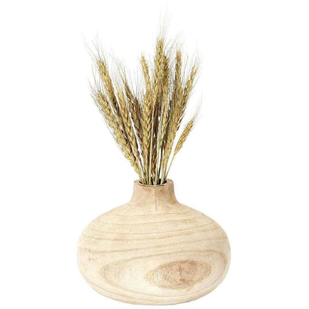 The Home Deco Factory - Vase rond en bois de bancoulier Ruche - Image 3