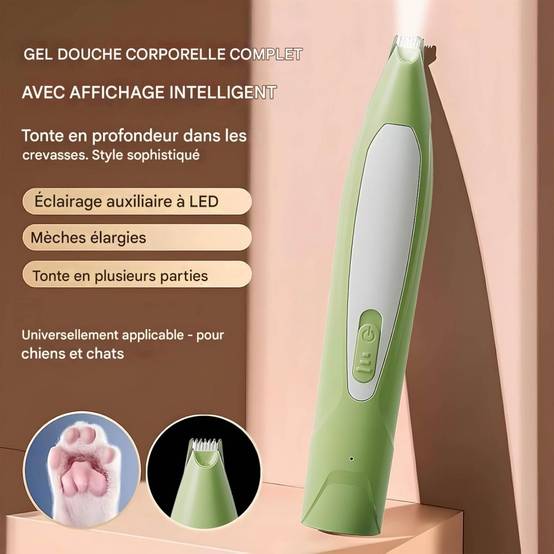 IntiMeg - Tondeuse pour pattes d'animaux avec lumière LED Violet IntiMeg - Image 6