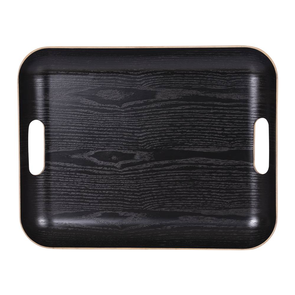 Plateau rectangle classic 45x36 cm noir - Gamm vert