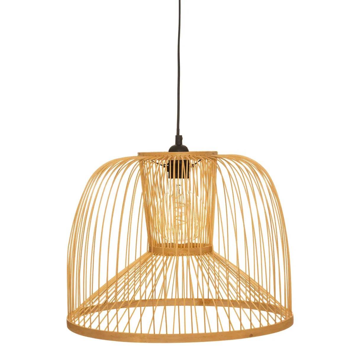 Lampe Suspension en Bambou "Amy" 38cm Beige