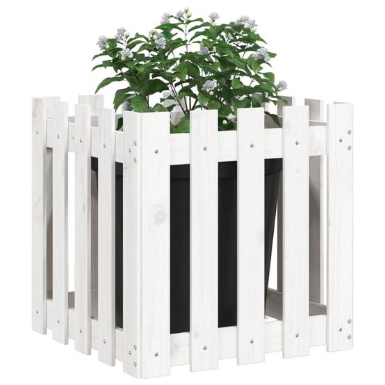 Prolenta Premium - Jardinière bois blanc 50 x 50 x 50 cm - Prolenta premium p326.1 - Image 3