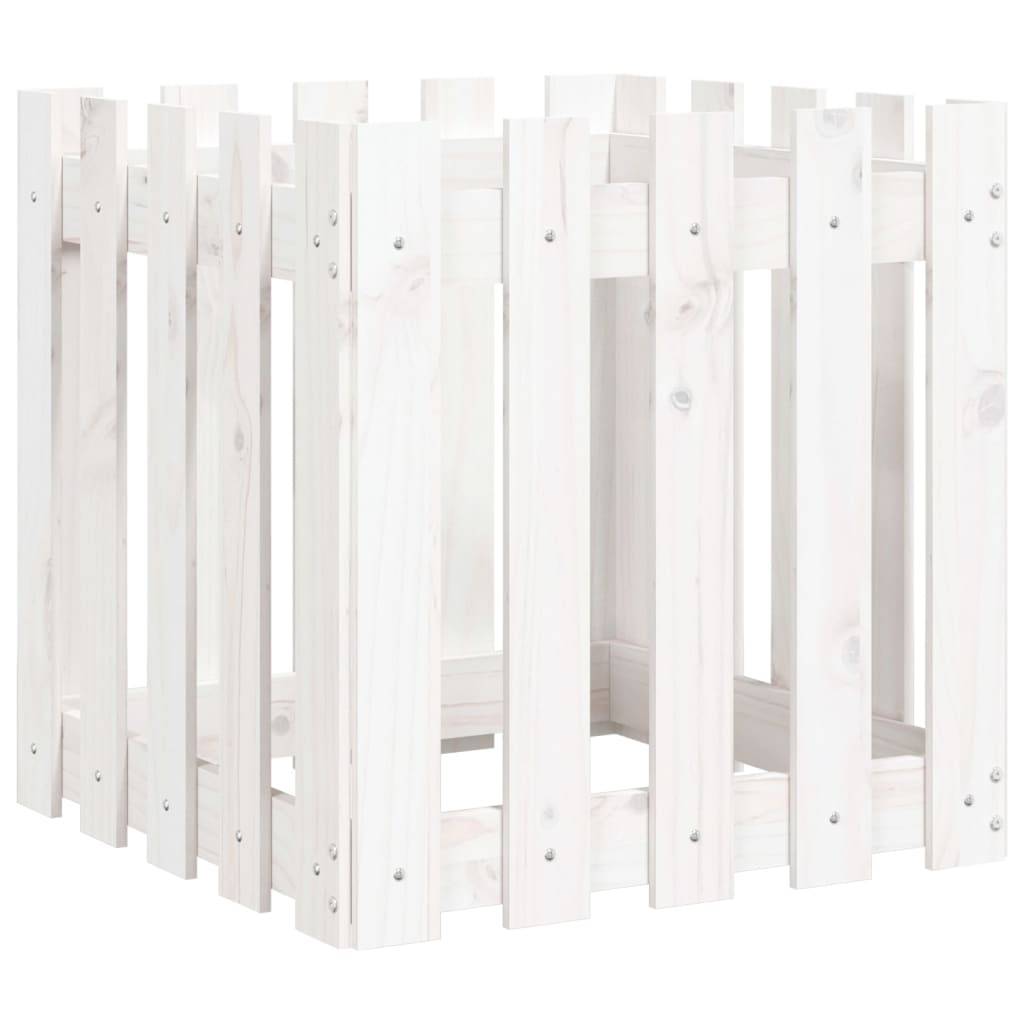 Prolenta Premium - Jardinière bois blanc  50 x 50 x 50 cm  - Prolenta premium p326.1 - Image 1