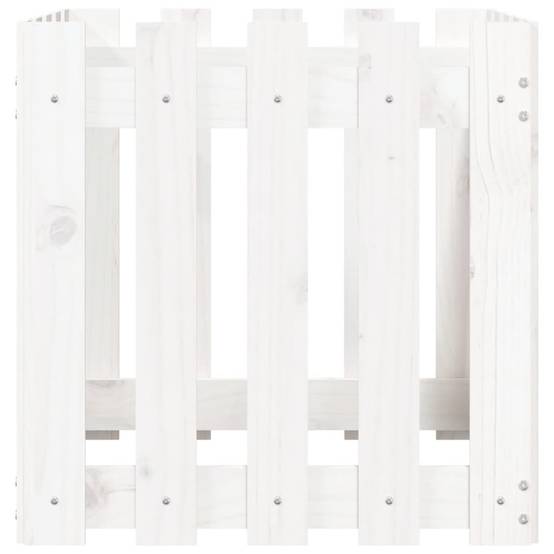 Prolenta Premium - Jardinière bois blanc 50 x 50 x 50 cm - Prolenta premium p326.1 - Image 5