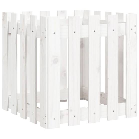 Prolenta Premium - Jardinière bois blanc 50 x 50 x 50 cm - Prolenta premium p326.1 - Image 4