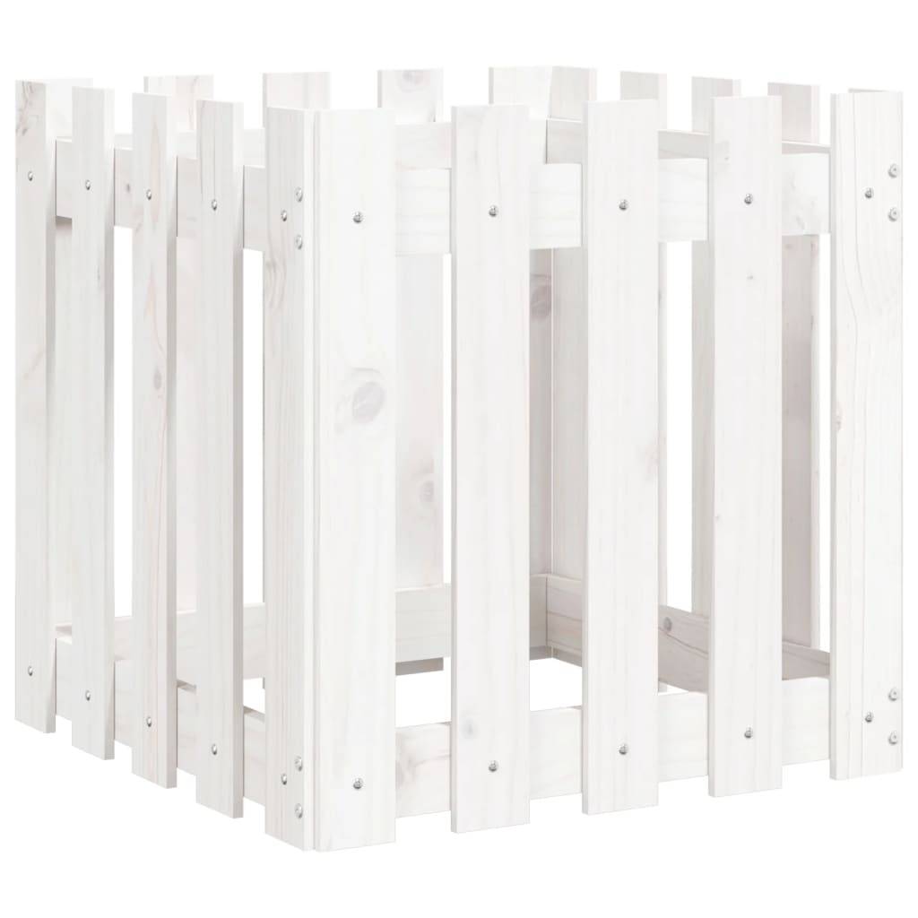 Prolenta Premium - Jardinière bois blanc  50 x 50 x 50 cm  - Prolenta premium p326.1 - Image 4