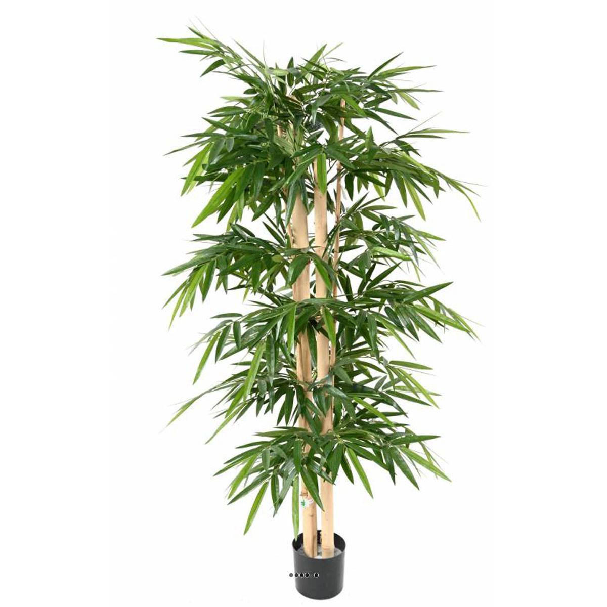 Bambou Artificiel grosses cannes en pot H 210 cm Vert - dimhaut: H 210 cm - couleur: Vert