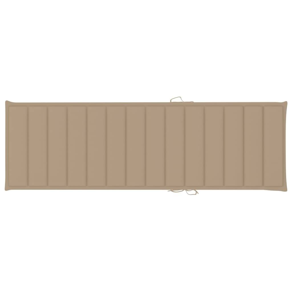 Helloshop26 - Transat chaise longue bain de soleil lit de jardin terrasse meuble d'extérieur 200 cm avec table et coussin pin imprégné - Image 8