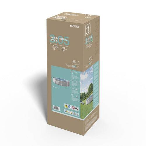 Piscine de jardin tubulaire 305 x 76 cm 4485L Ronde Prism Frime INTEX 26700 - Image 2