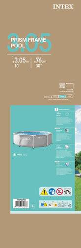 Piscine de jardin tubulaire 305 x 76 cm 4485L Ronde Prism Frime INTEX 26700 - Image 7