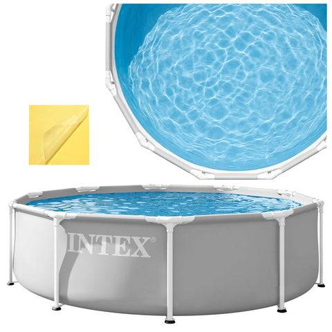 Piscine de jardin tubulaire 305 x 76 cm 4485L Ronde Prism Frime INTEX 26700 - Image 1