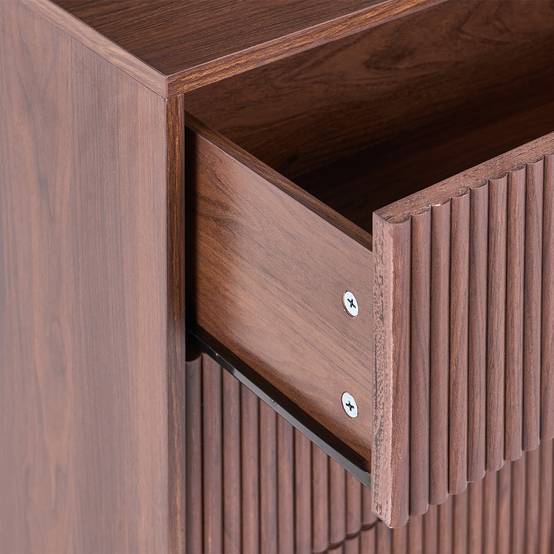 Beliani - Commode MDF Marron foncé NUMURKAH - 80x40x85- Beliani - Image 7