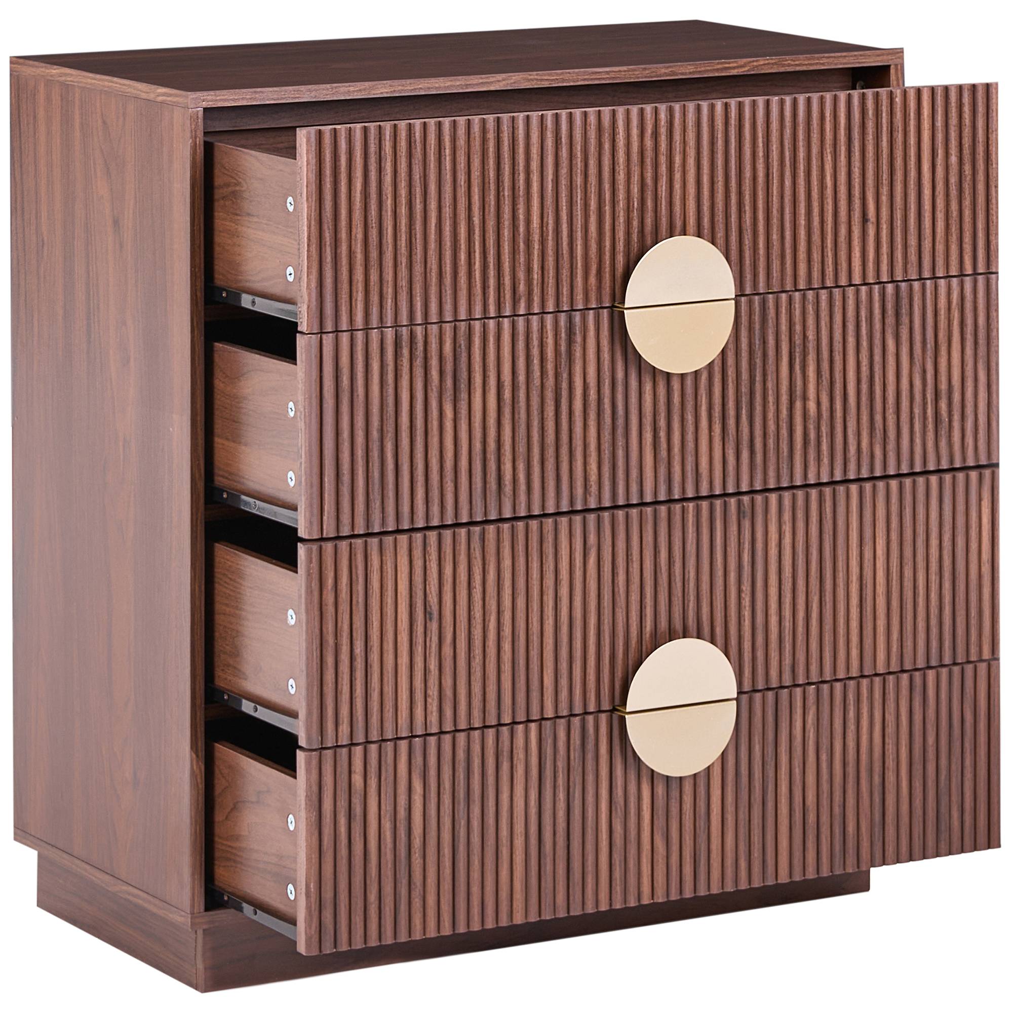 Beliani - Commode MDF Marron foncé NUMURKAH - 80x40x85- Beliani - Image 4