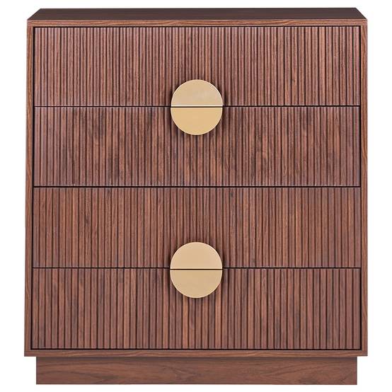 Beliani - Commode MDF Marron foncé NUMURKAH - 80x40x85- Beliani - Image 5