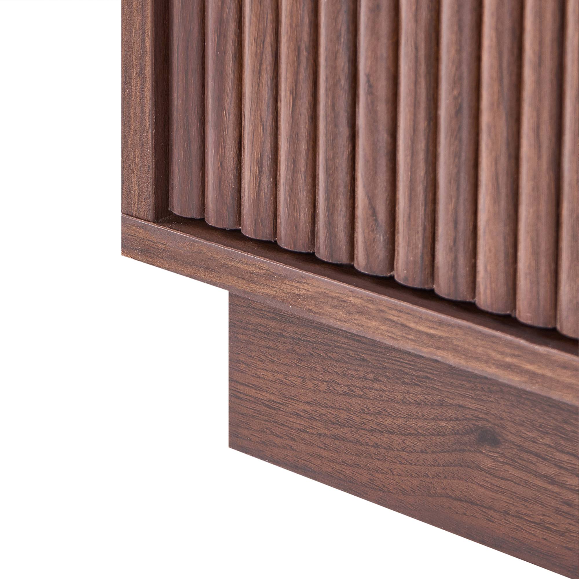 Beliani - Commode MDF Marron foncé NUMURKAH - 80x40x85- Beliani - Image 8