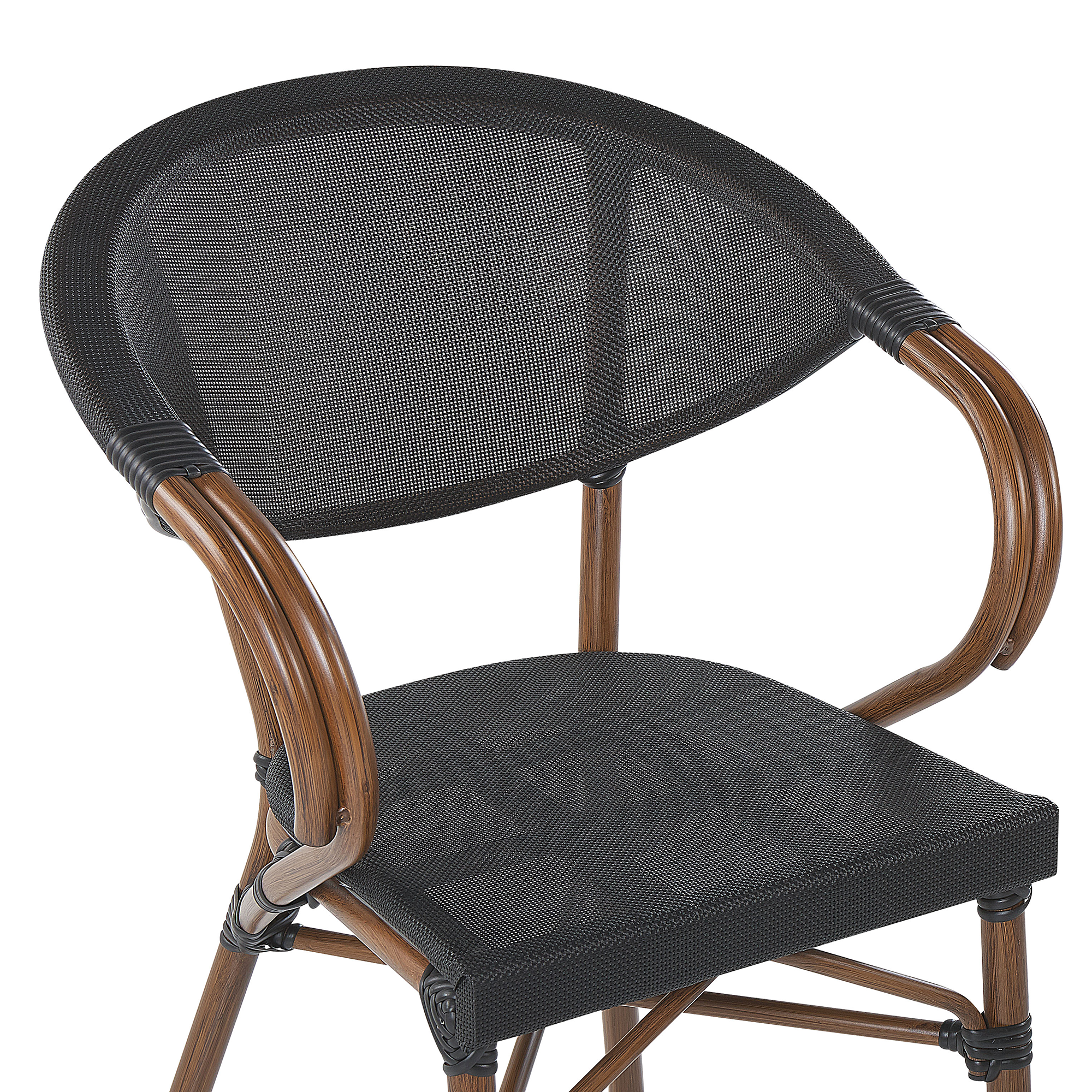 Beliani - Chaise de salle à manger Aluminium Noir CASPRI Beliani - Image 6