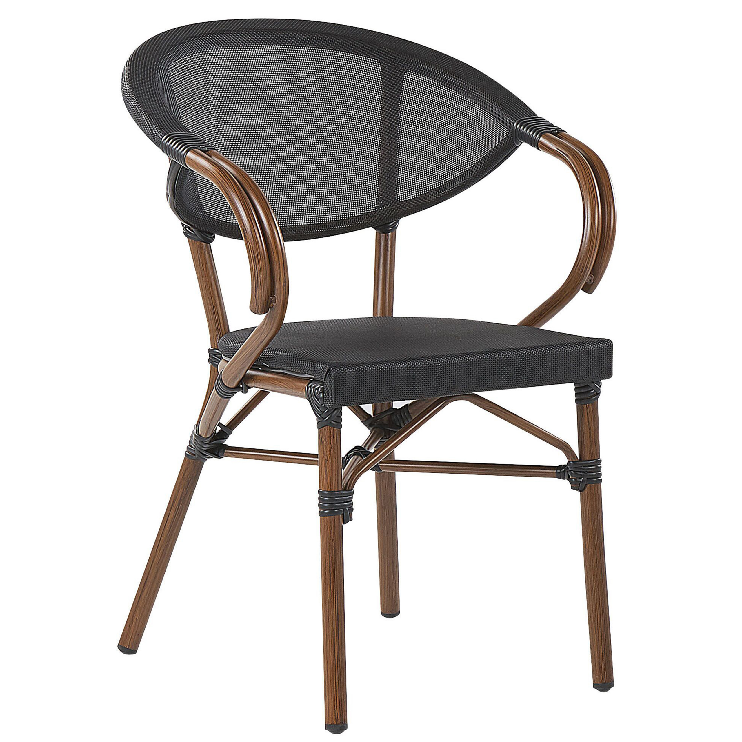 Beliani - Chaise de salle à manger Aluminium Noir CASPRI Beliani - Image 3