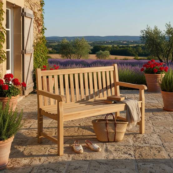 Teck'Attitude - Banc en teck massif Notting Hill 130 cm - TECK'Attitude - Image 6