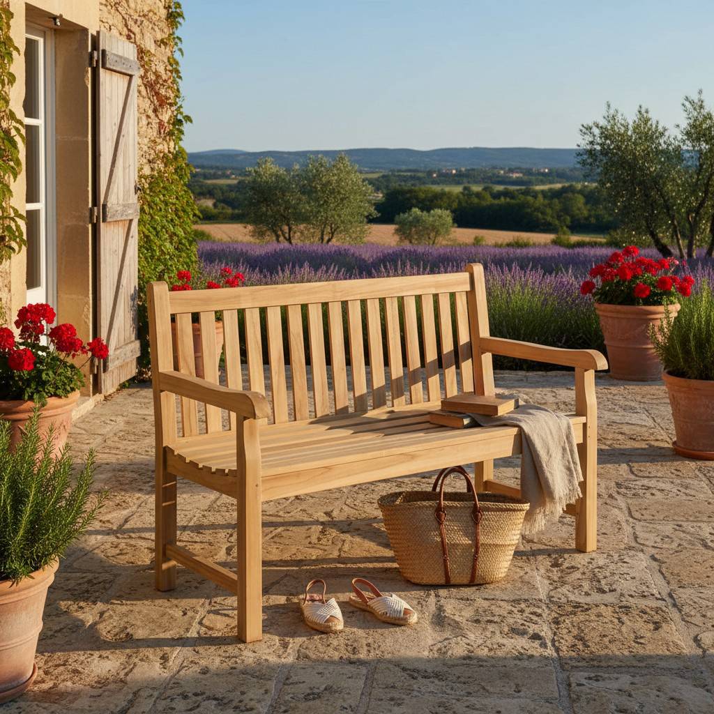 Teck'Attitude - Banc en teck massif Notting Hill 130 cm - TECK'Attitude - Image 6