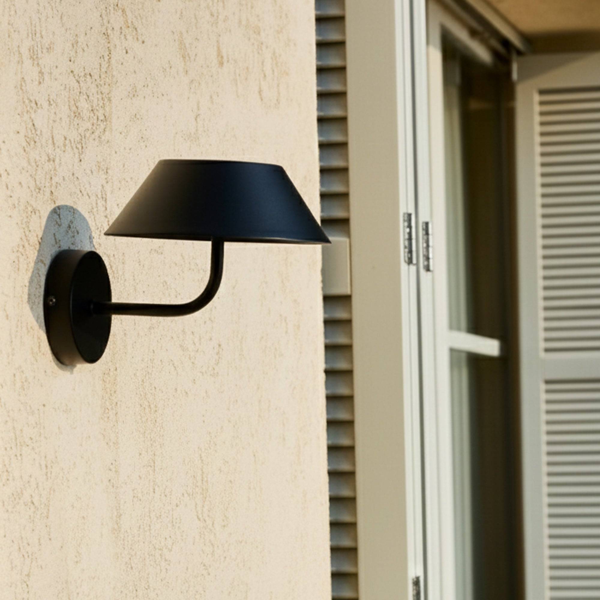 Lumisky - Applique murale solaire NERIO noir H19cm - Image 3