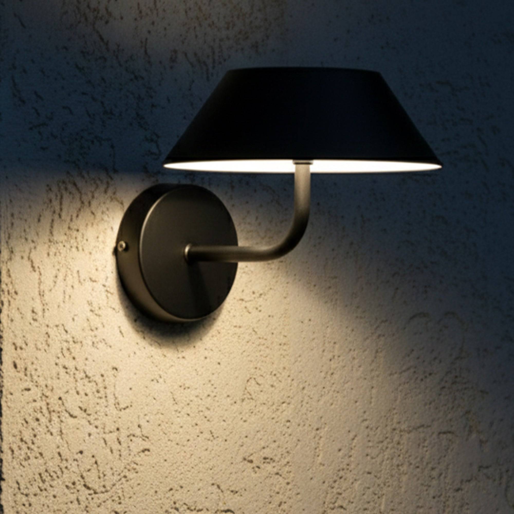 Lumisky - Applique murale solaire NERIO noir H19cm - Image 2