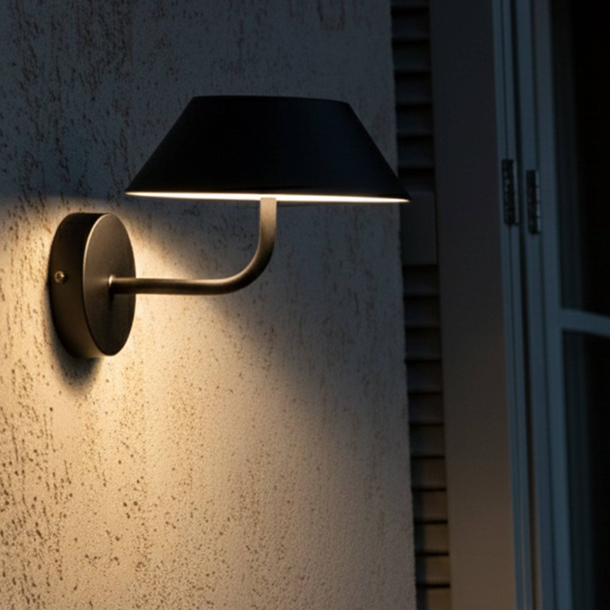 Lumisky - Applique murale solaire NERIO noir H19cm - Image 4