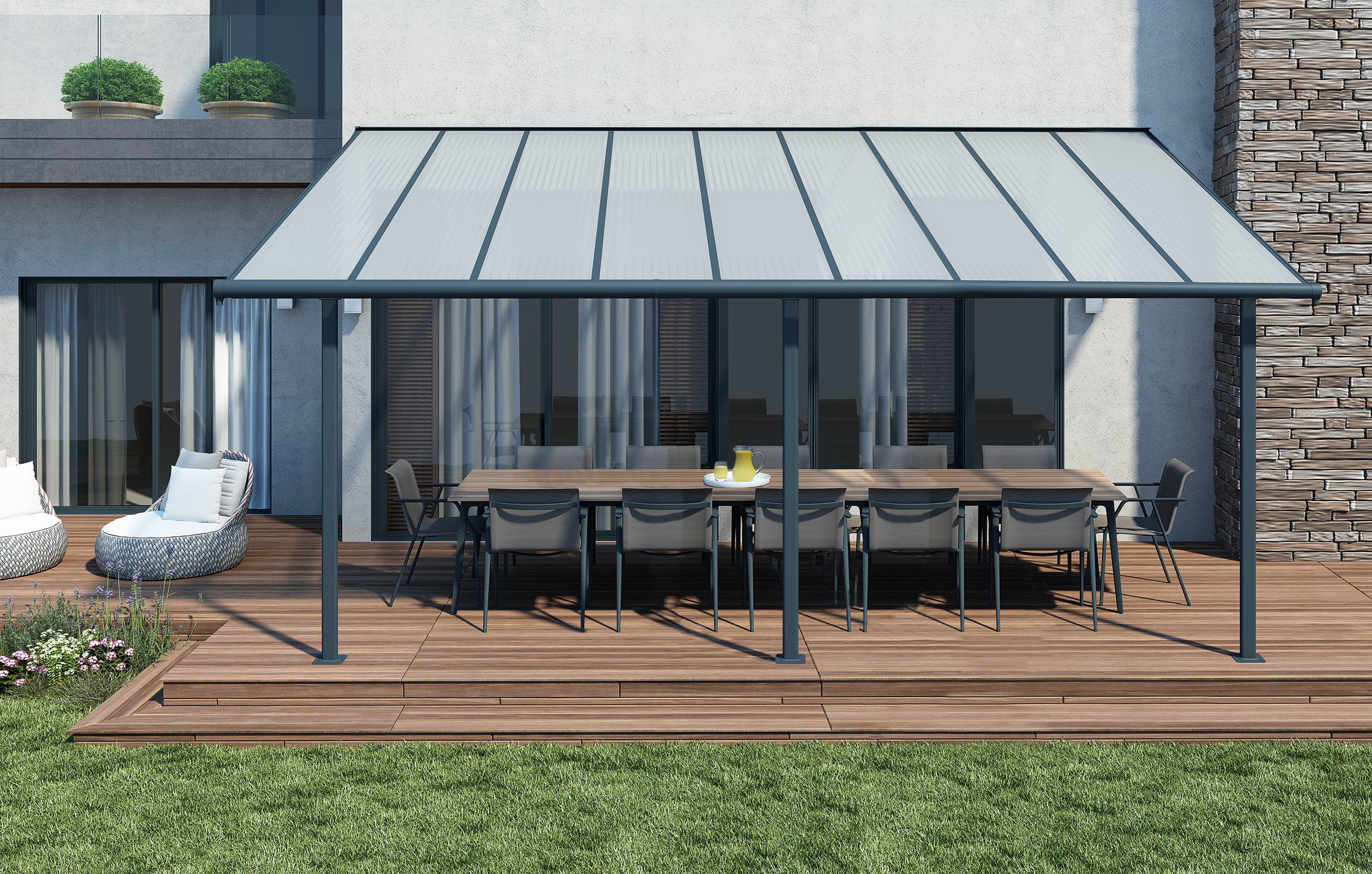 Canopia - Canopia Pergola Sierra 3X5,6 Grise - Image 2