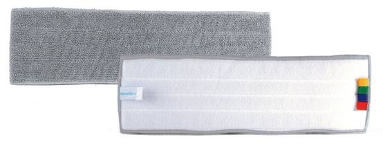 Frange Microfibre fine gris 40cm velcro - Colis de 120 - Tampel