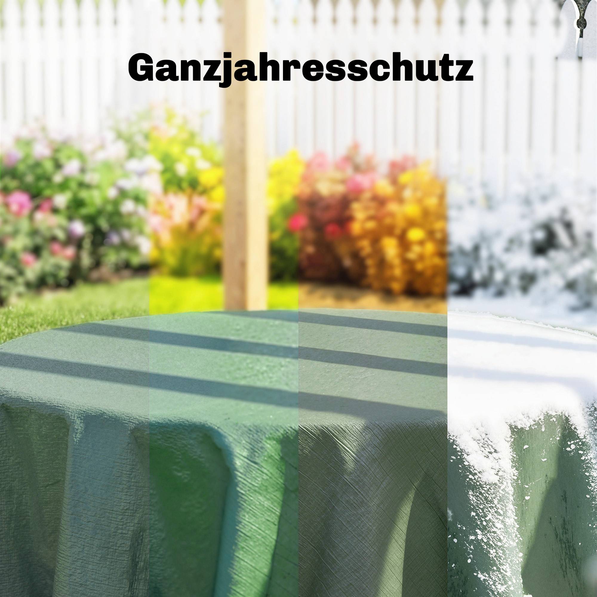 ComfortXL - Bâche de protection PE 4 x 6 m verte 90 g/m² pour jardin voiture et bois avec œillets renforcés étanche - Image 4