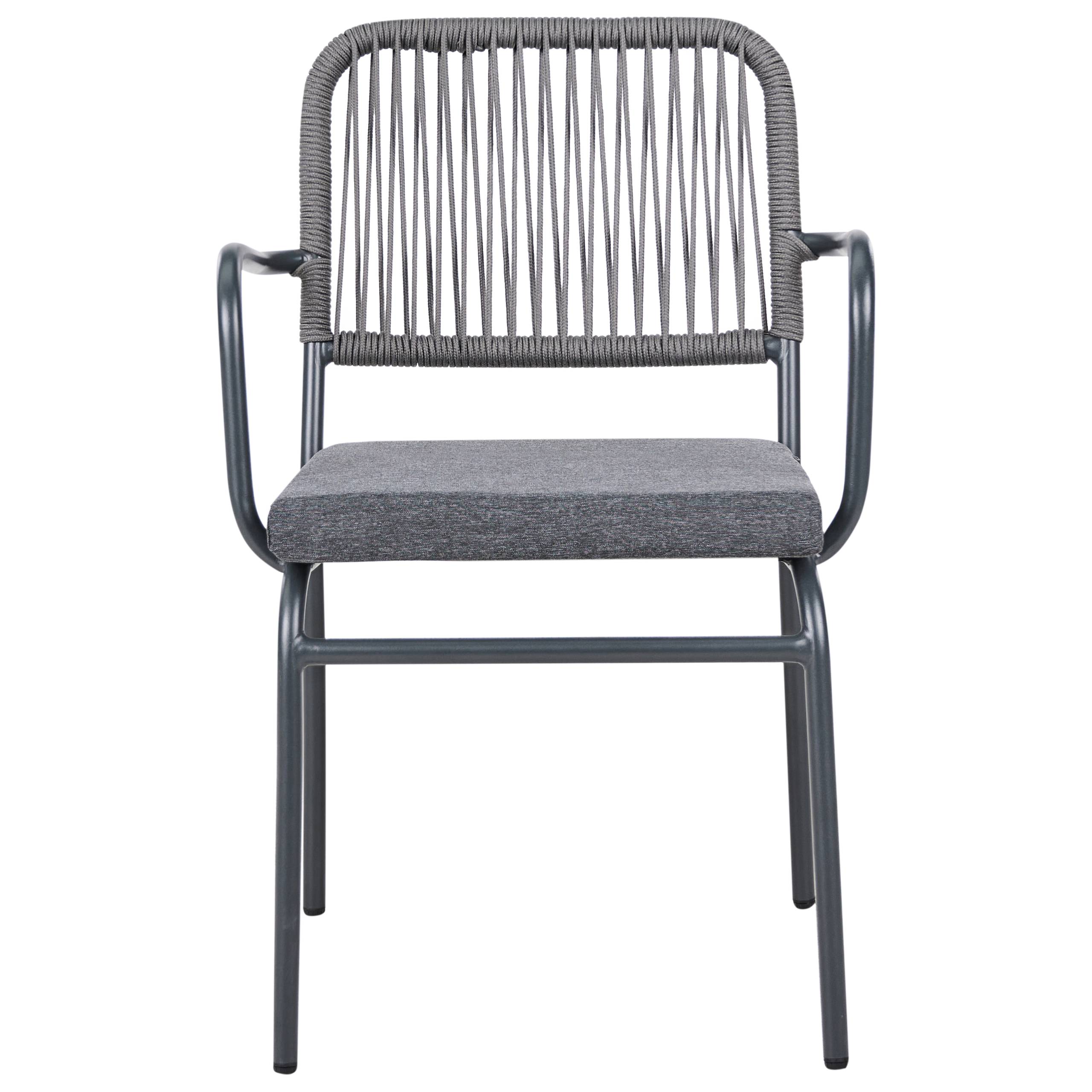 Beliani - Chaise de jardin Aluminium Gris TACENO - Beliani - Image 4