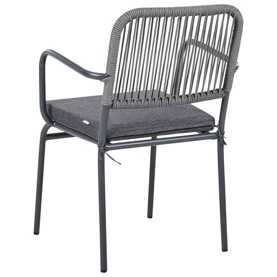 Beliani - Chaise de jardin Aluminium Gris TACENO - Beliani - Image 5