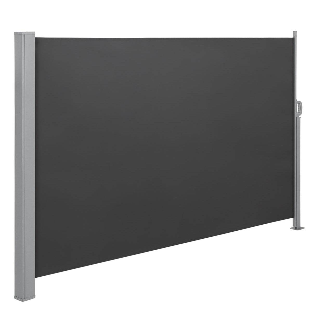 Helloshop26 - Store latéral pour balcon et terrasse pare-soleil brise-vue protection vie privée 160 x 300 cm gris foncé - Image 1