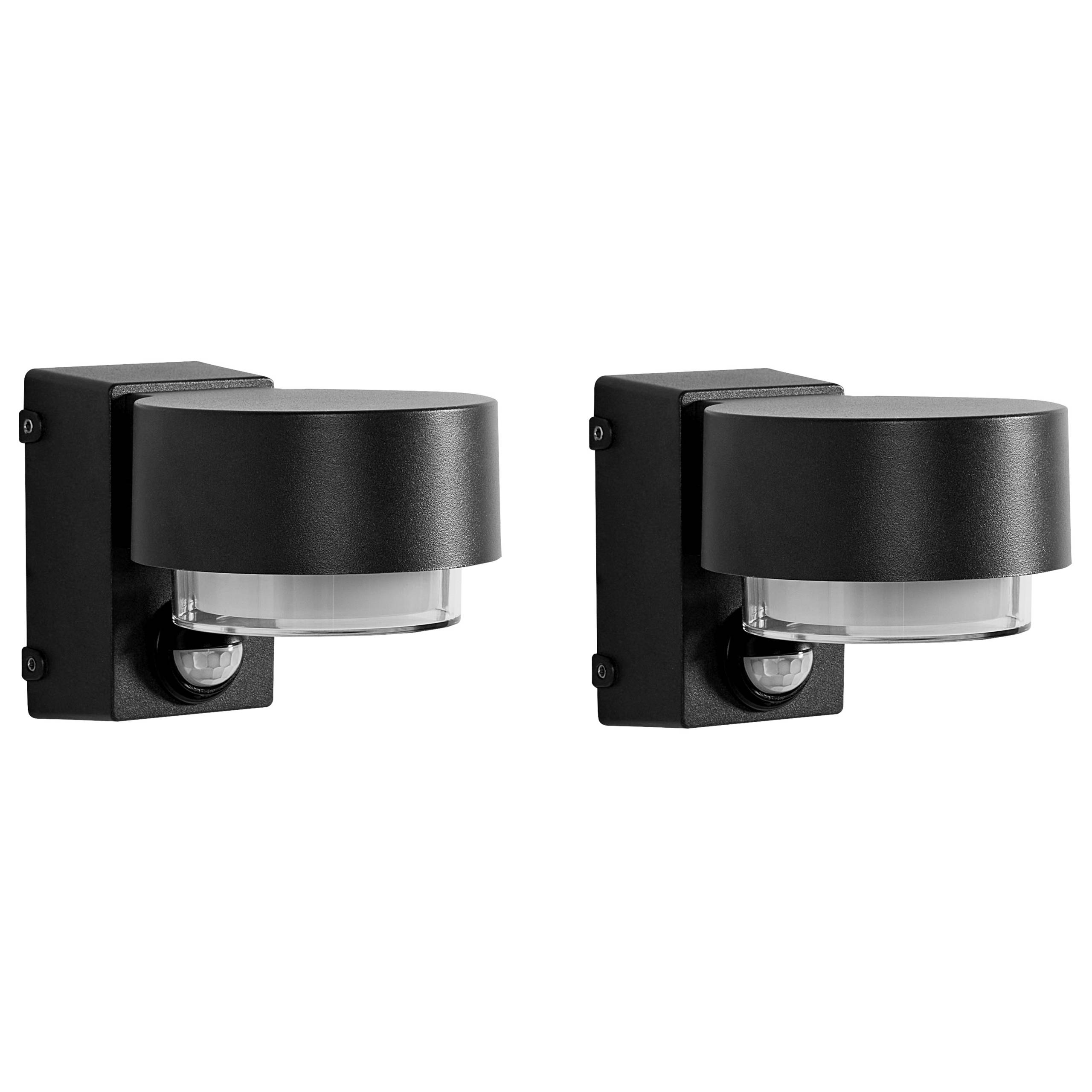 Beliani - Lampe murale pour l'extérieur Aluminium Noir GOVIA - Beliani - Image 2