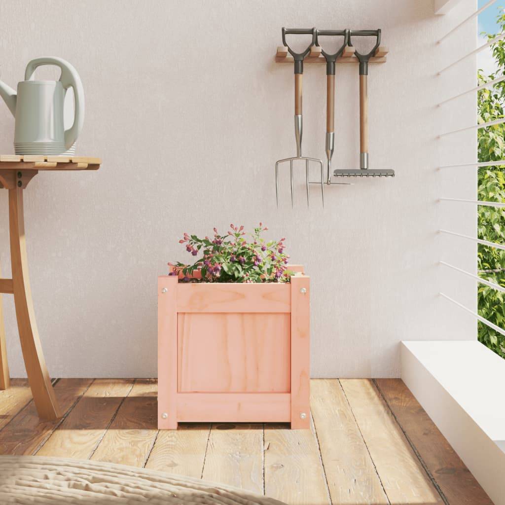 ComfortXL - Petit Cube de Plantation en Bois de Douglas – Cache-Pot Carré Compact pour Plantes de Balcon et Table – 31x31cm Naturel – ComfortXL Outdoor Living - Image 3