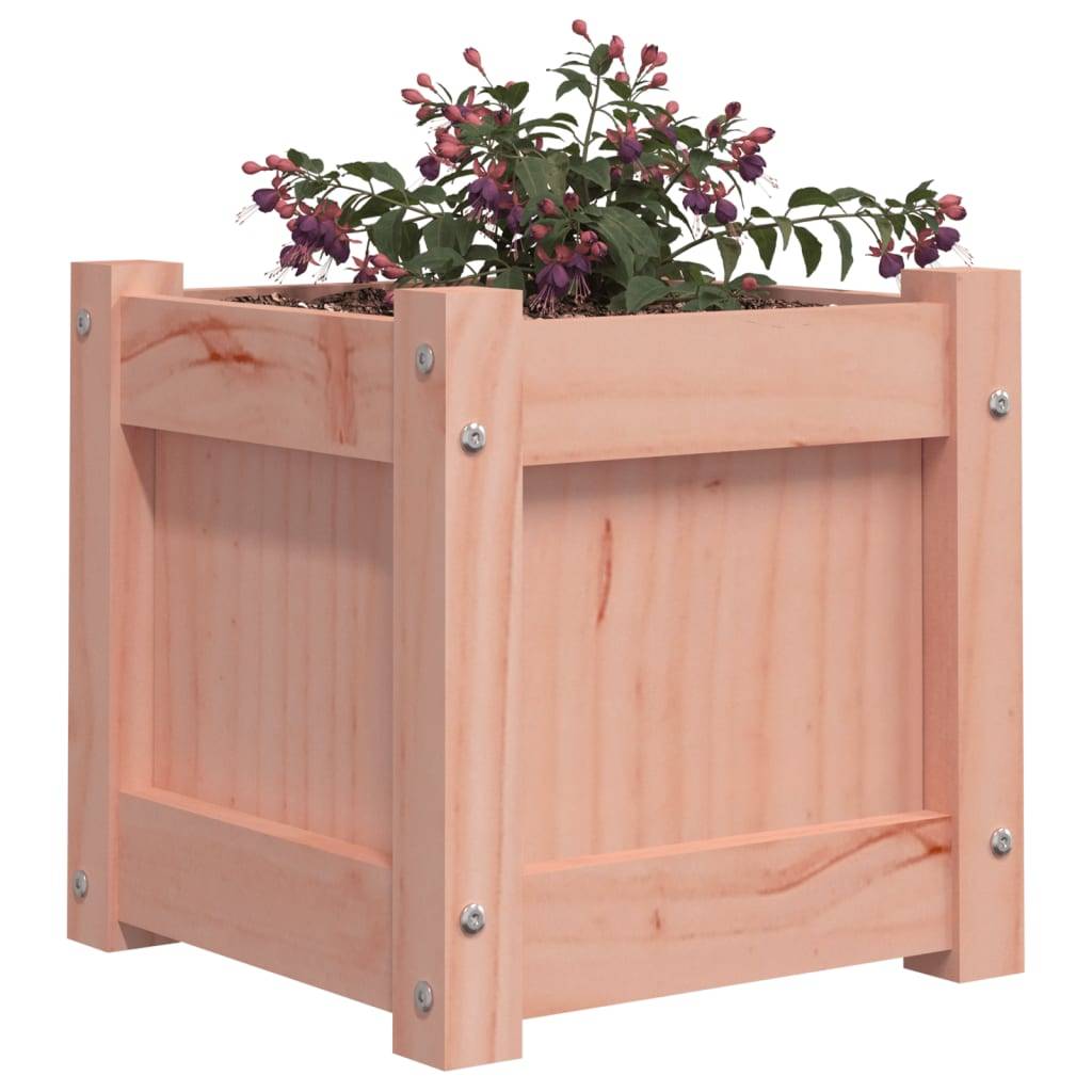 ComfortXL - Petit Cube de Plantation en Bois de Douglas – Cache-Pot Carré Compact pour Plantes de Balcon et Table – 31x31cm Naturel – ComfortXL Outdoor Living - Image 4