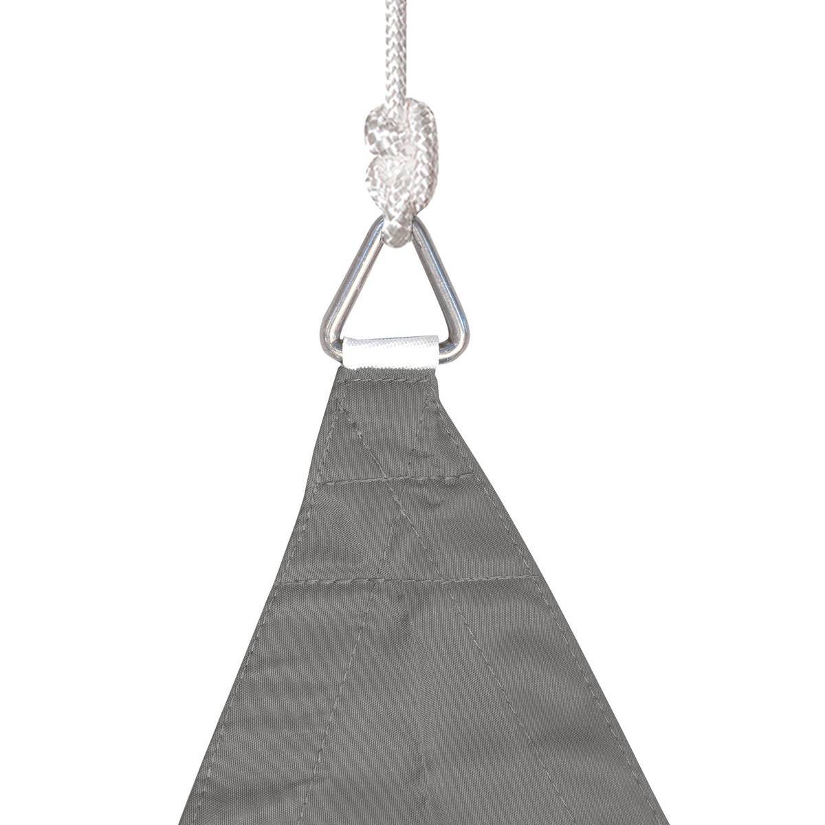 Hesperide - Voile d'ombrage triangulaire "Shae" noisette 4x4x4m en polyester Hespéride - Image 3